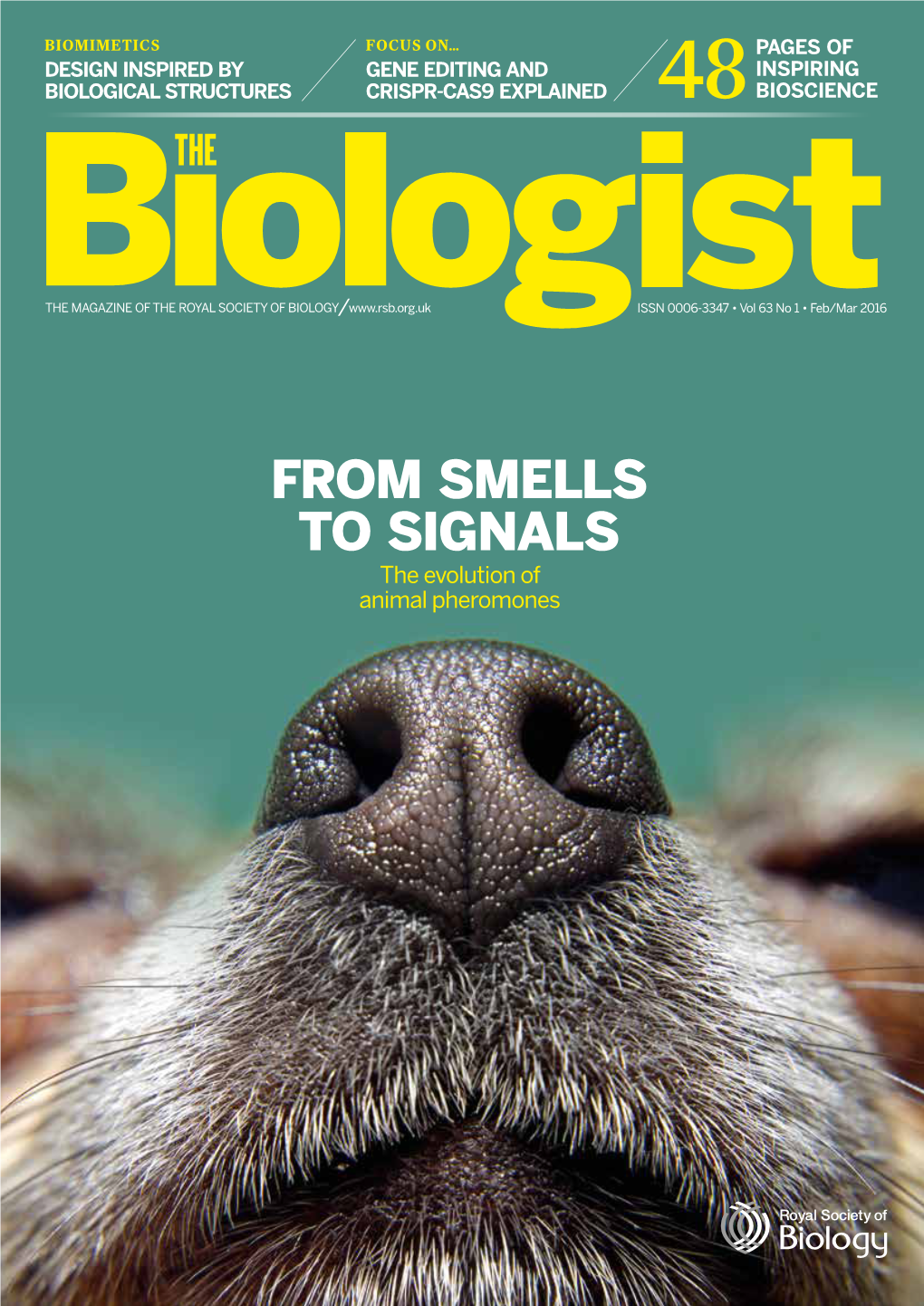 FROM SMELLS to SIGNALS the Evolution of Animal Pheromones New from Garland Science