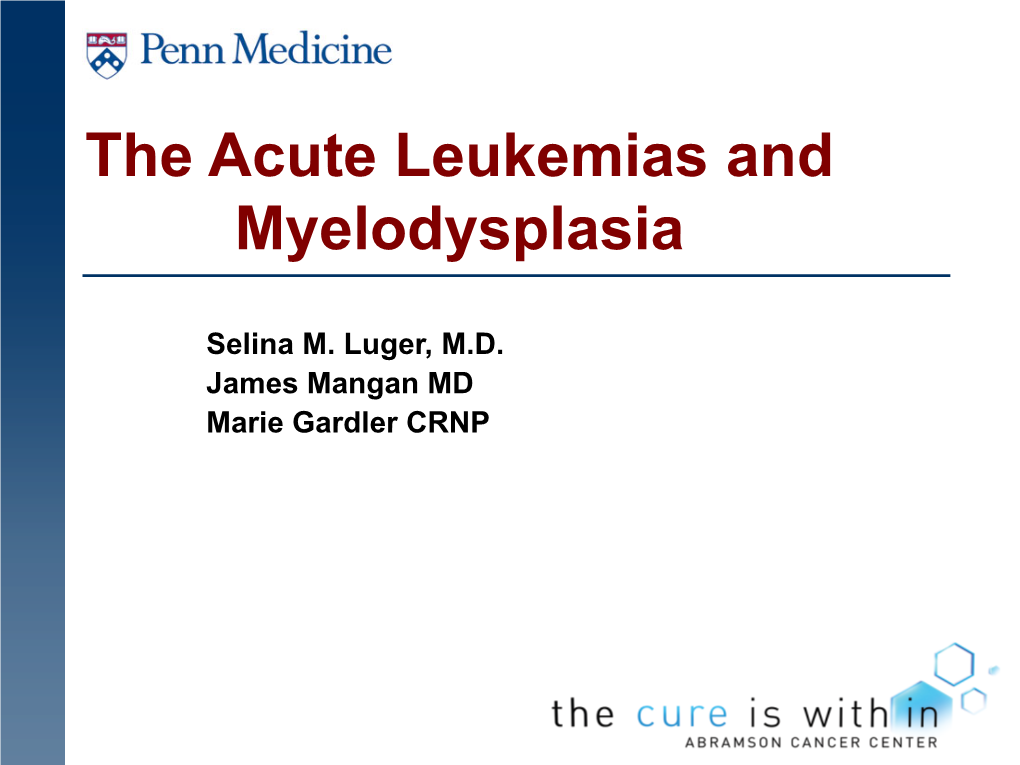 Mutations in Acute Myeloid Leukemia