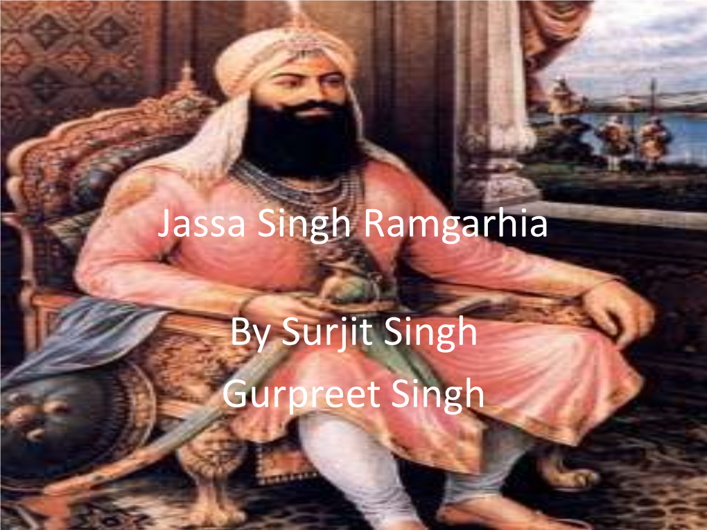 Jassa Singh Ramgarhia