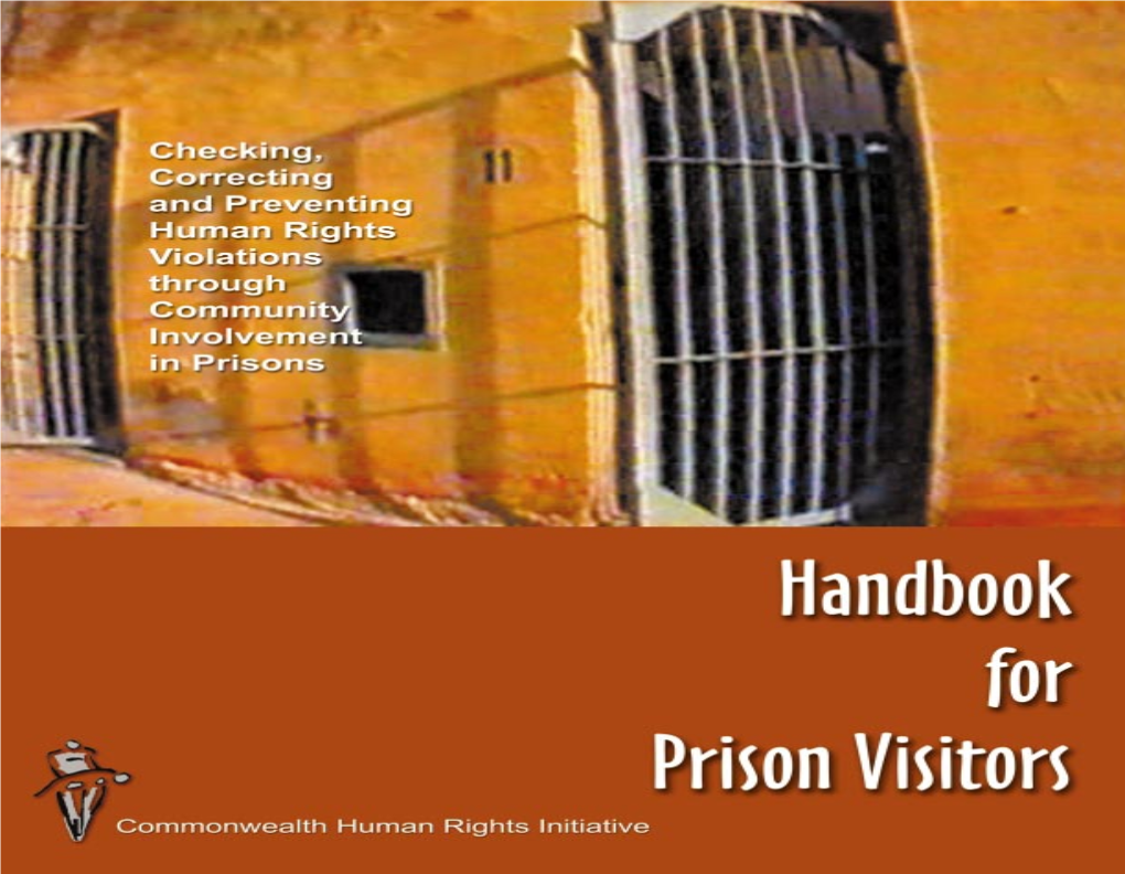 Handbook for Prison Visitors