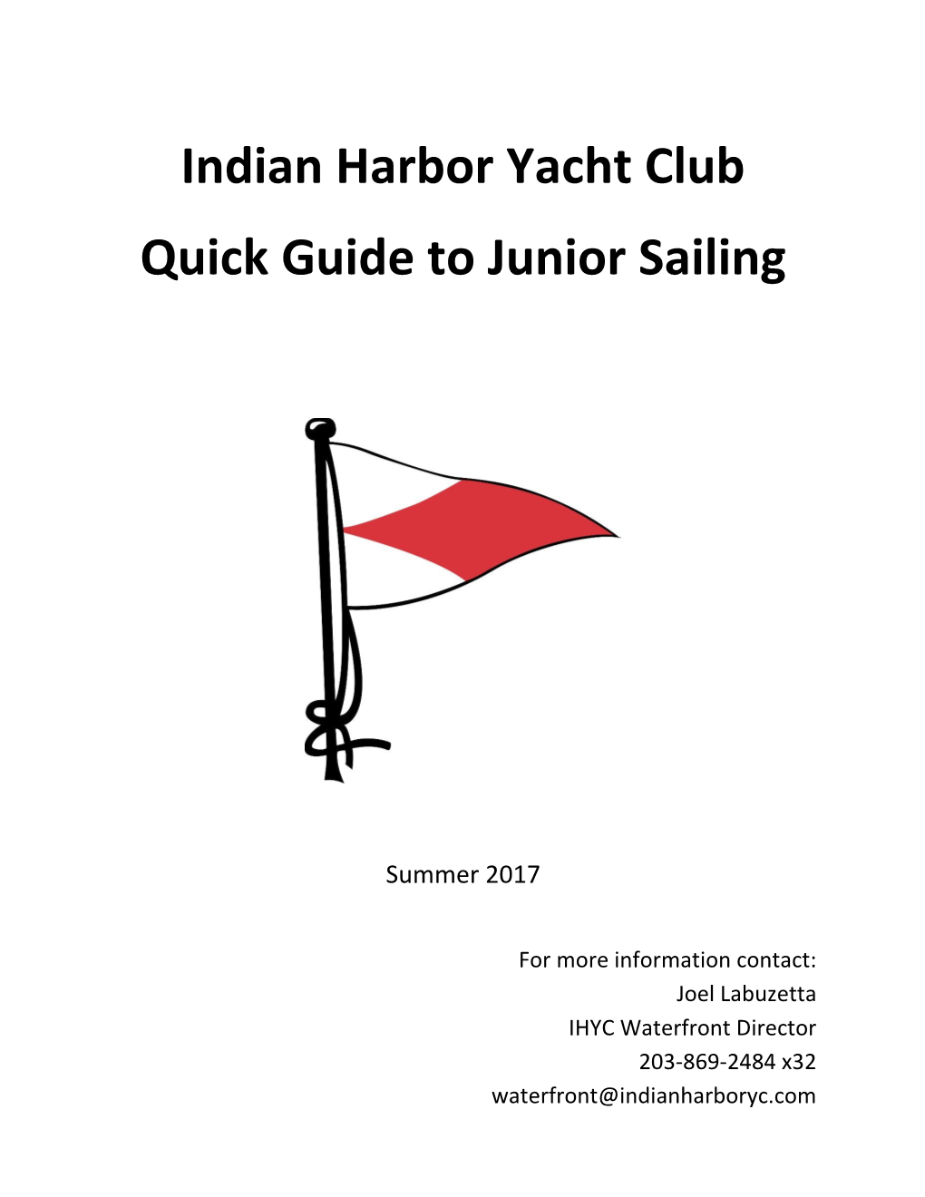 IHYC Parent & Sailor Handbook