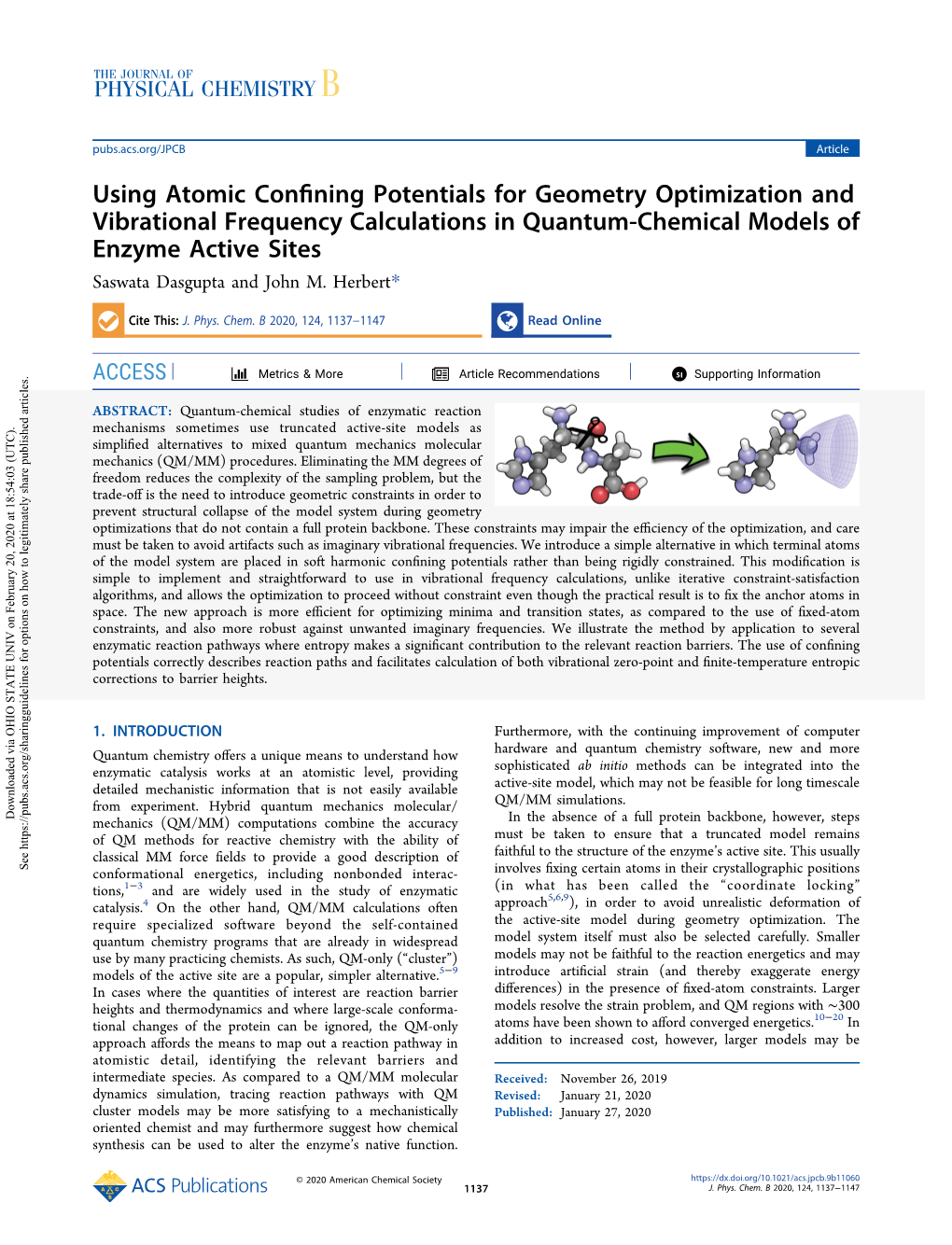 Using Atomic Confining Potentials for Geometry Optimization And