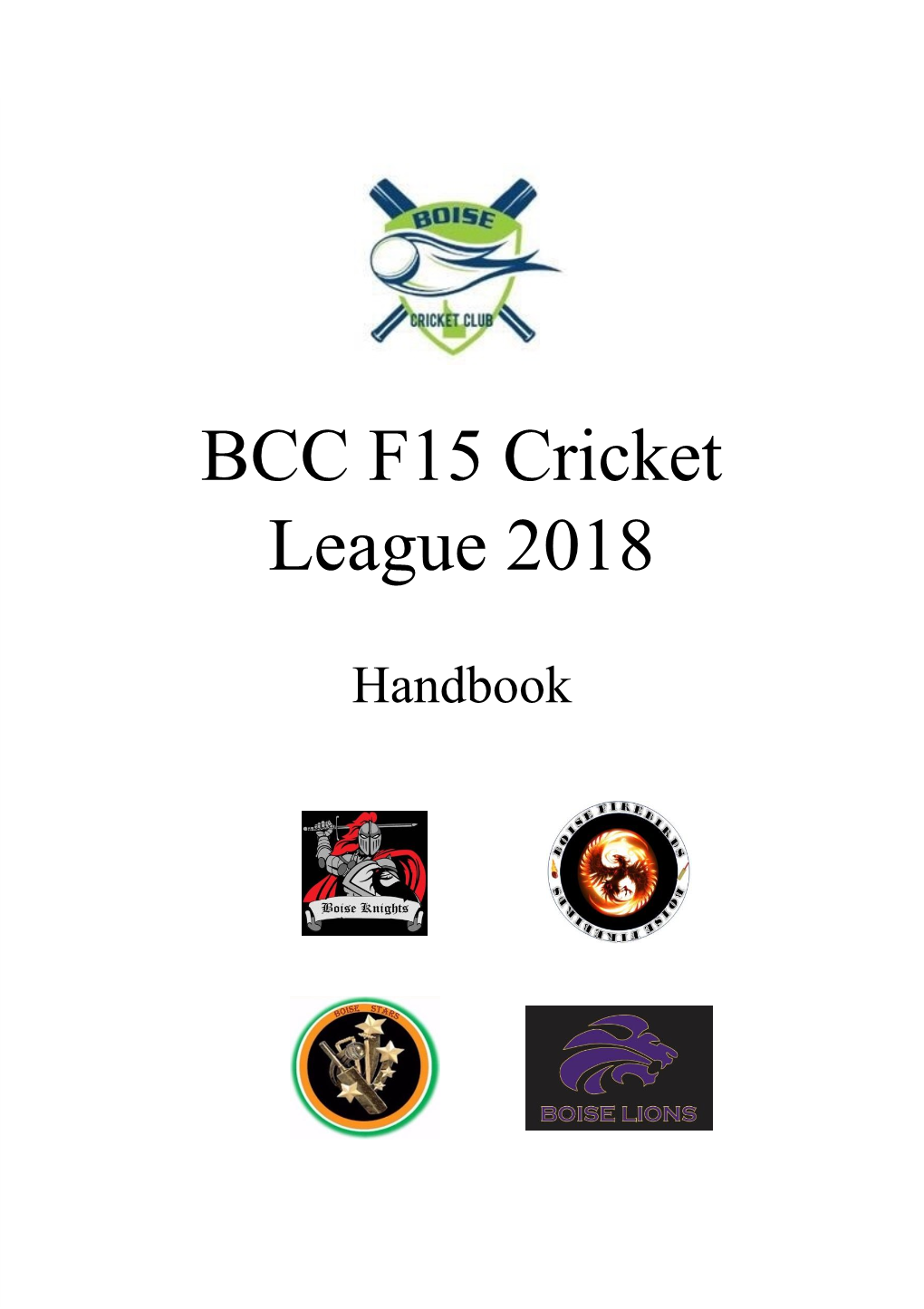 BCC F15 Cricket League 2018