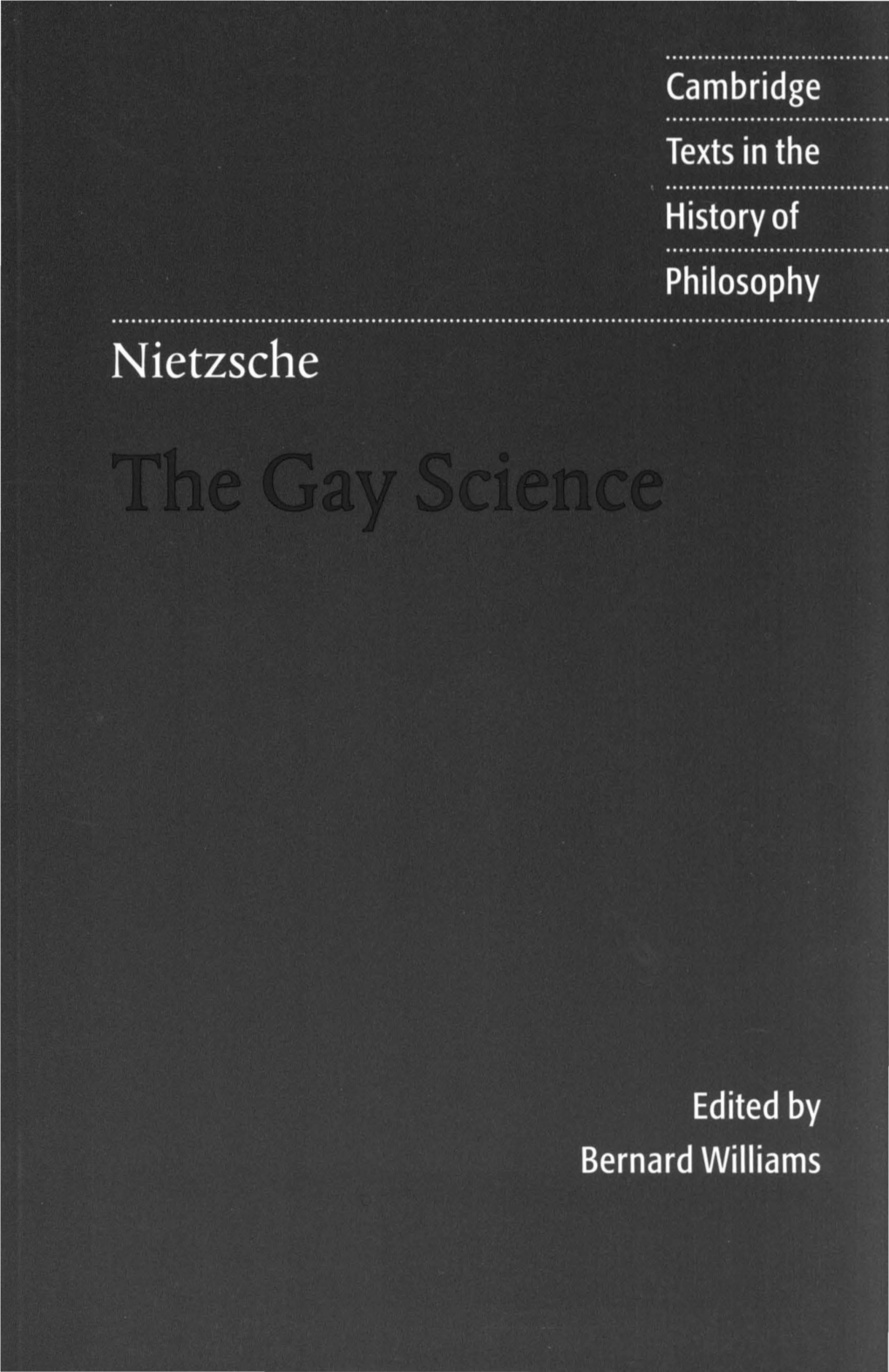 The Gay Science by Friedrich Nietzsche