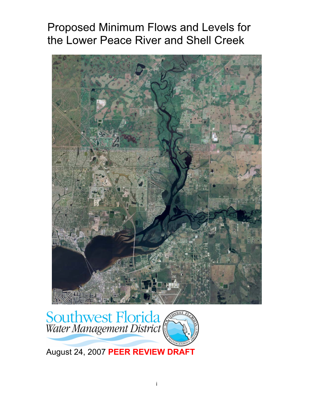 Proposed Minimum Flows and Levels for the Lower Peace River And