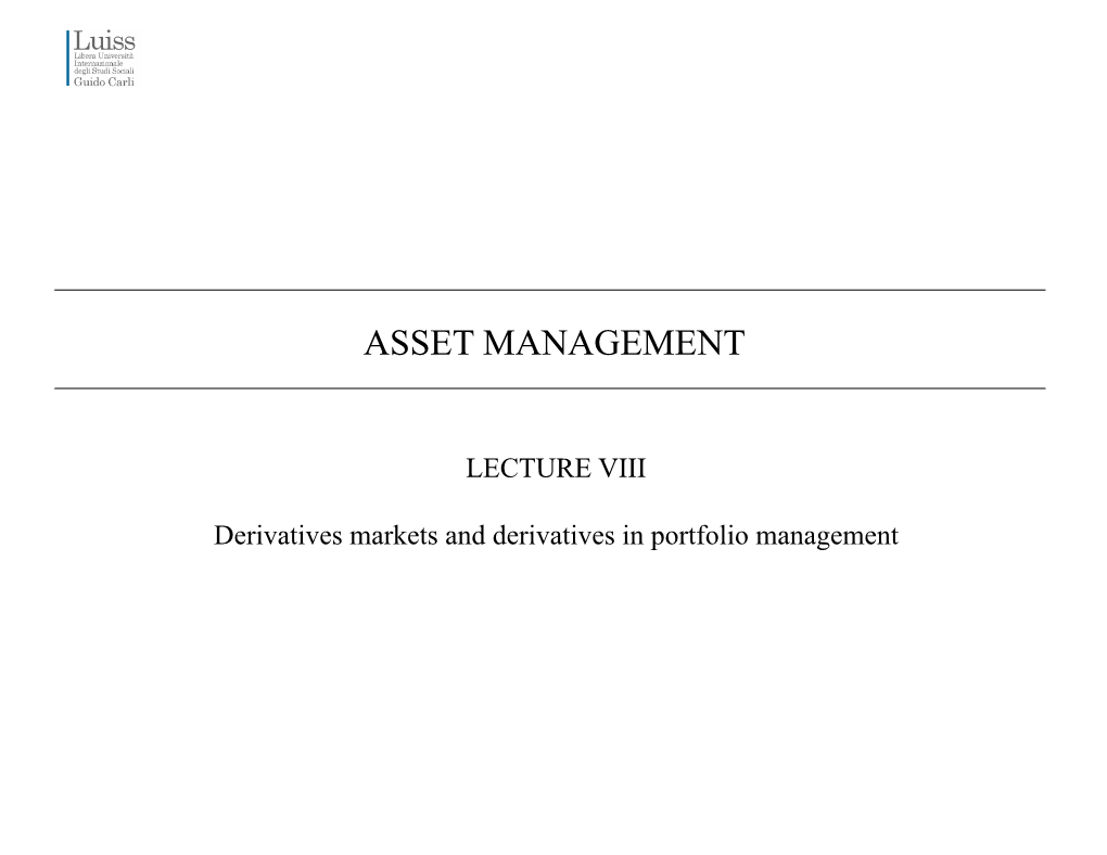 Asset Management