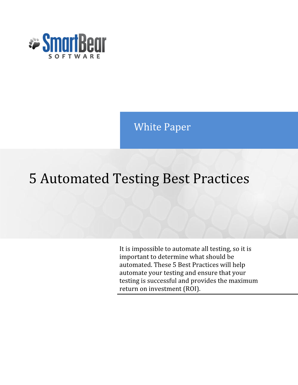 5 Automated Testing Best Practices