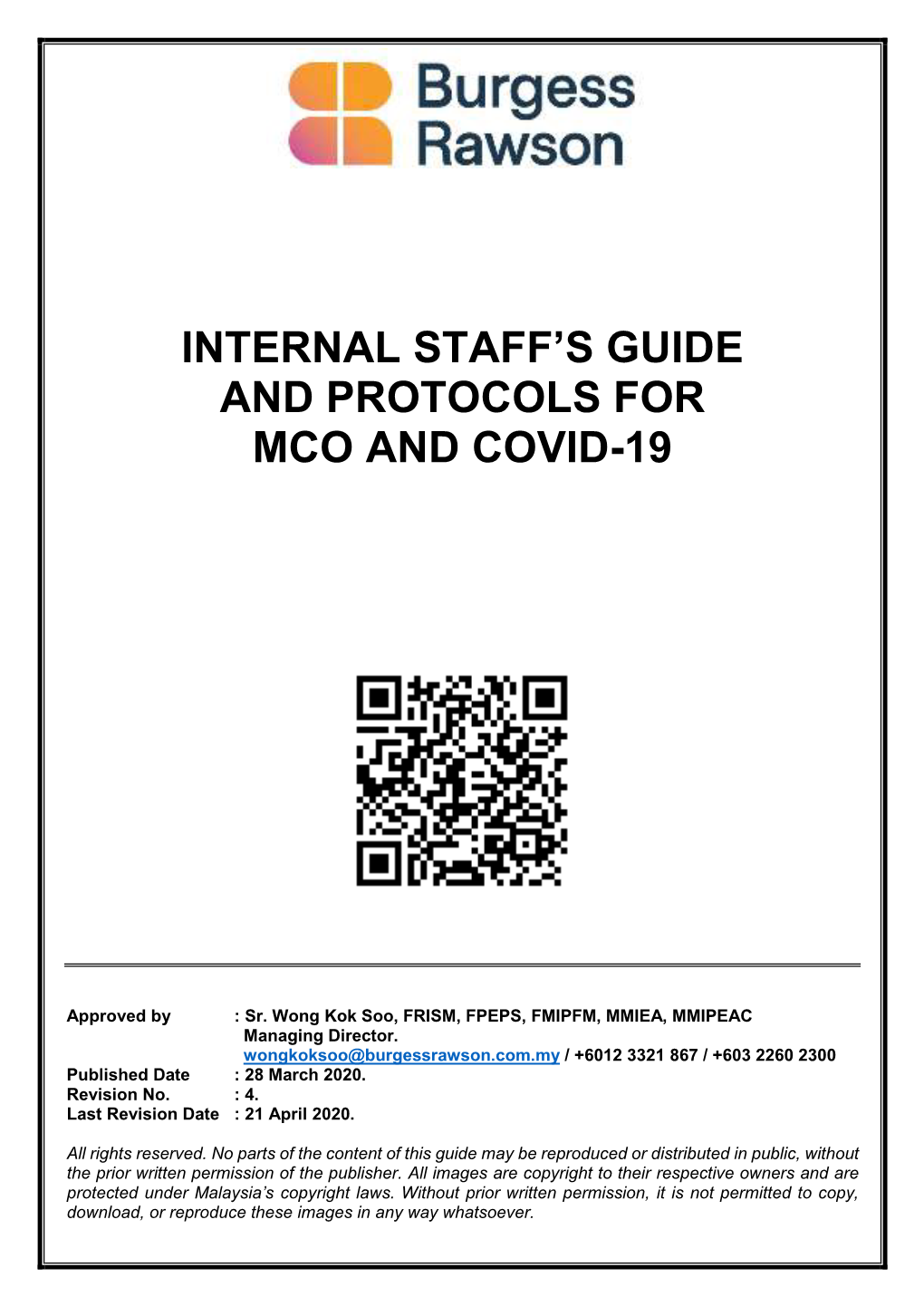 Internal Staff's Guide and Protocols for Mco And