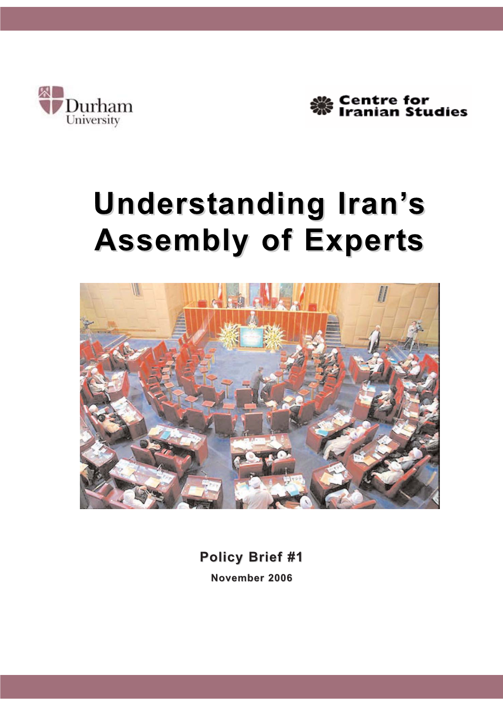 Understanding Iran's Assembly of Experts