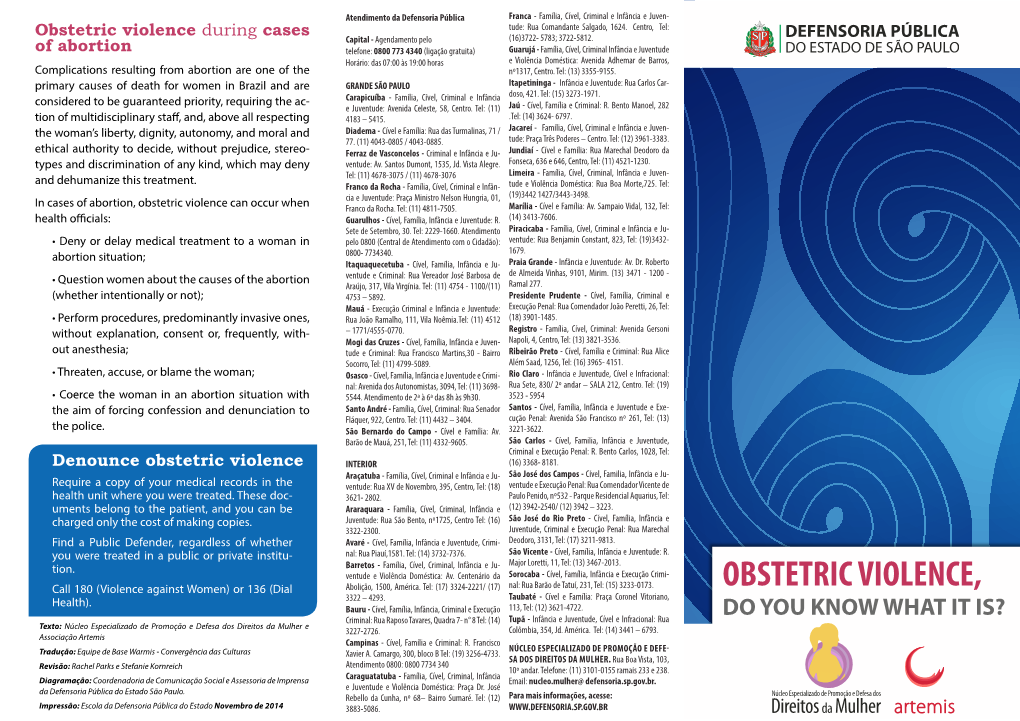 OBSTETRIC VIOLENCE, Health)
