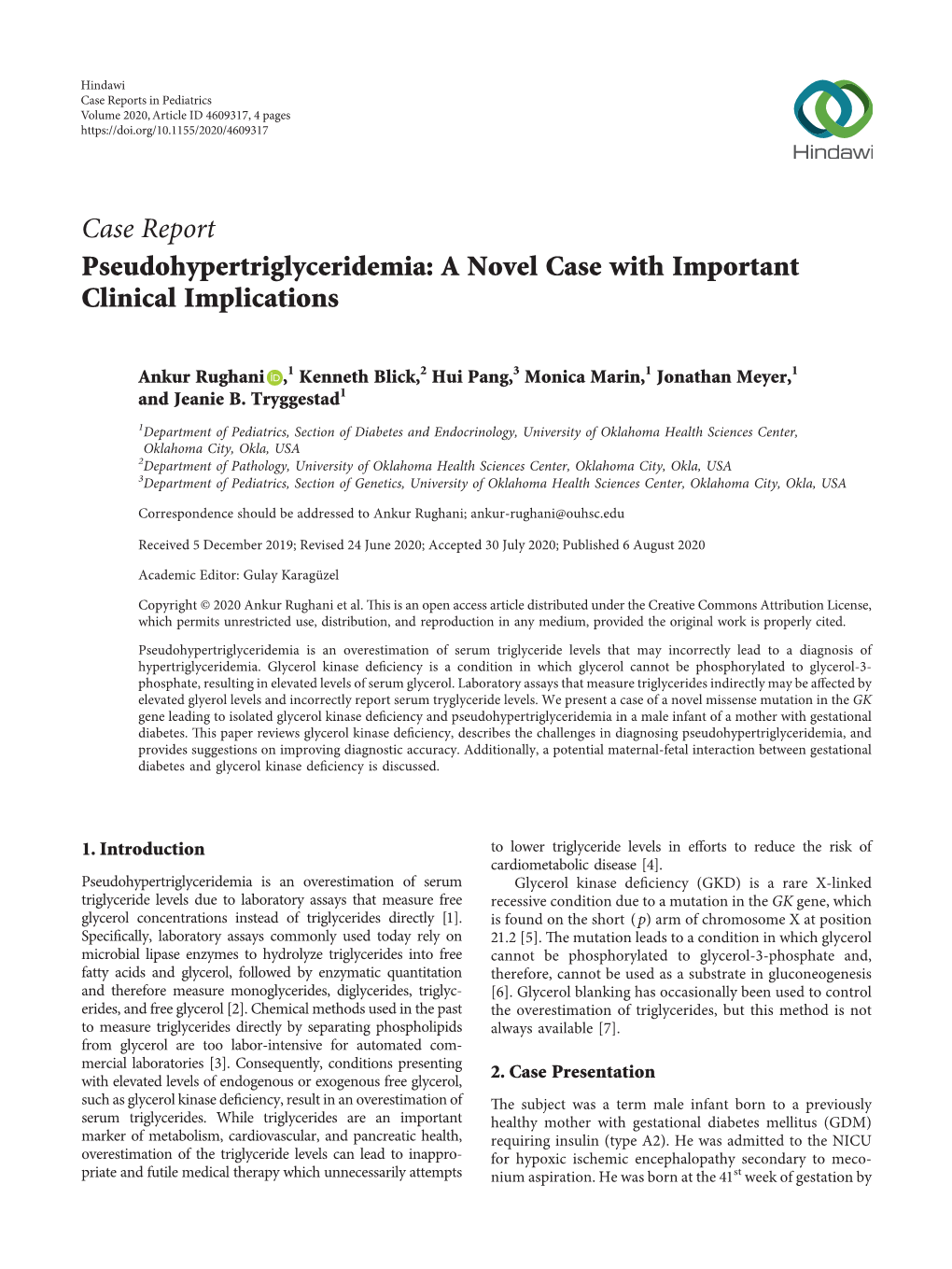 Pseudohypertriglyceridemia: a Novel Case with Important Clinical Implications