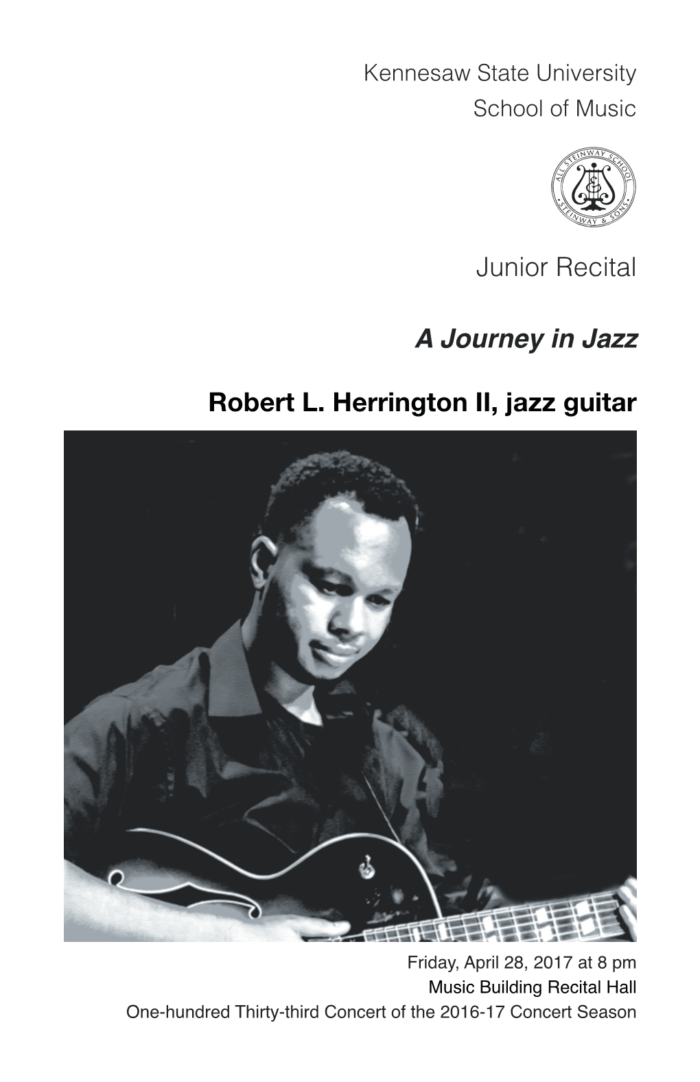 Junior Recital: Robert L. Herrington II, Jazz Guitar