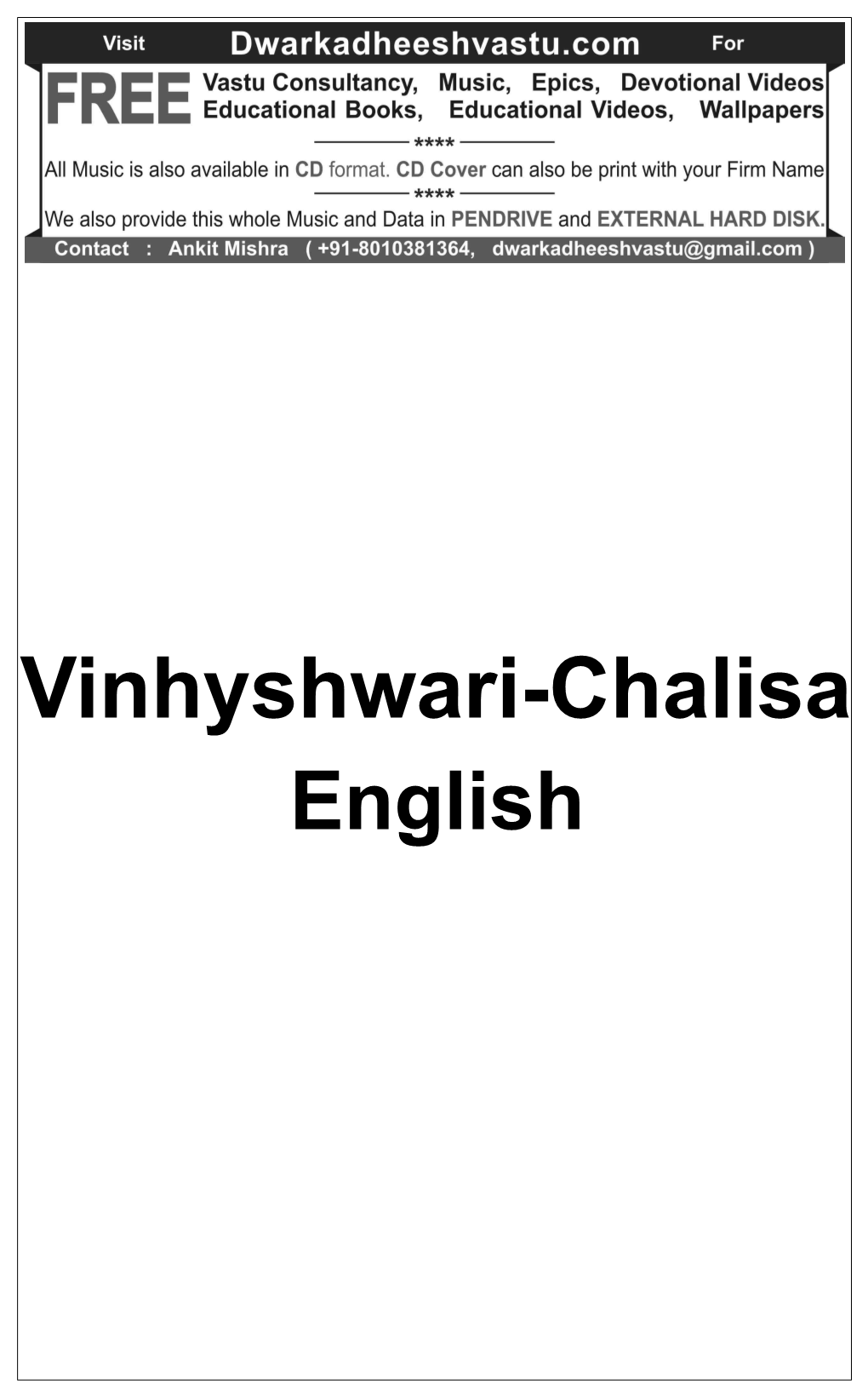 Vinhyshwari-Chalisa-English.Pdf