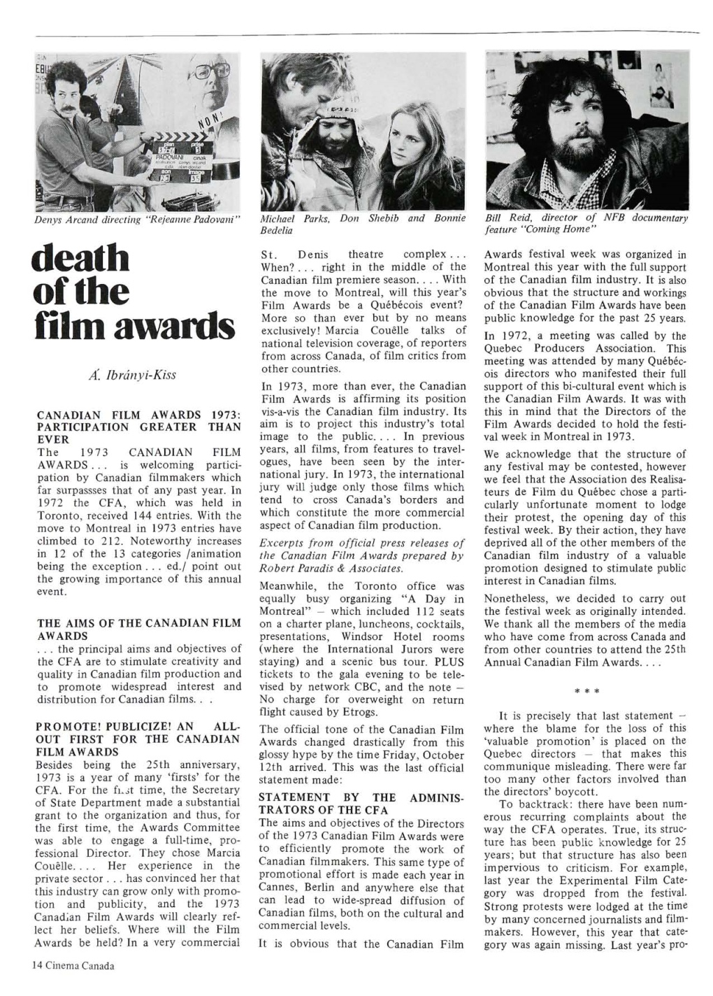 Death of the Film Awards