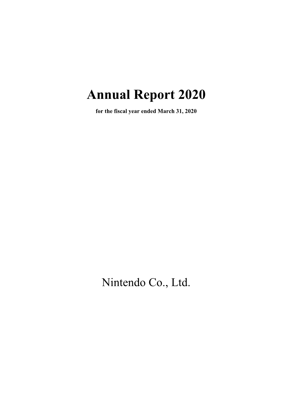 Annual Report 2020