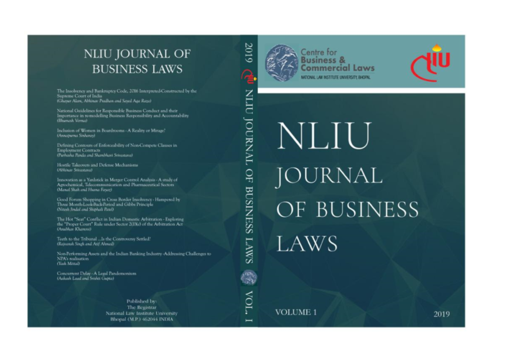 NLIU Journal of Business Laws