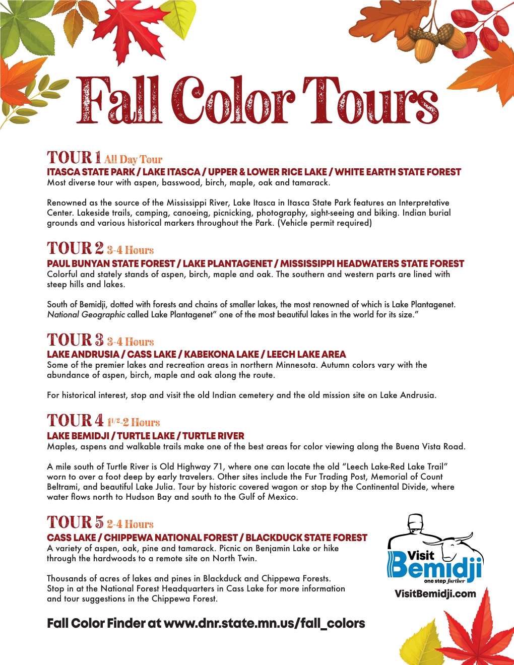 Download Our Fall Colors Tour Guide