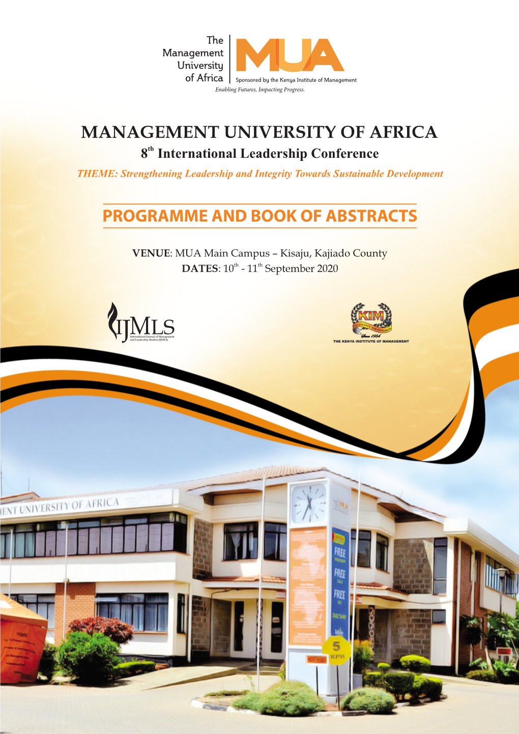 MUA 8Th International Conference Book of Abstracts Here