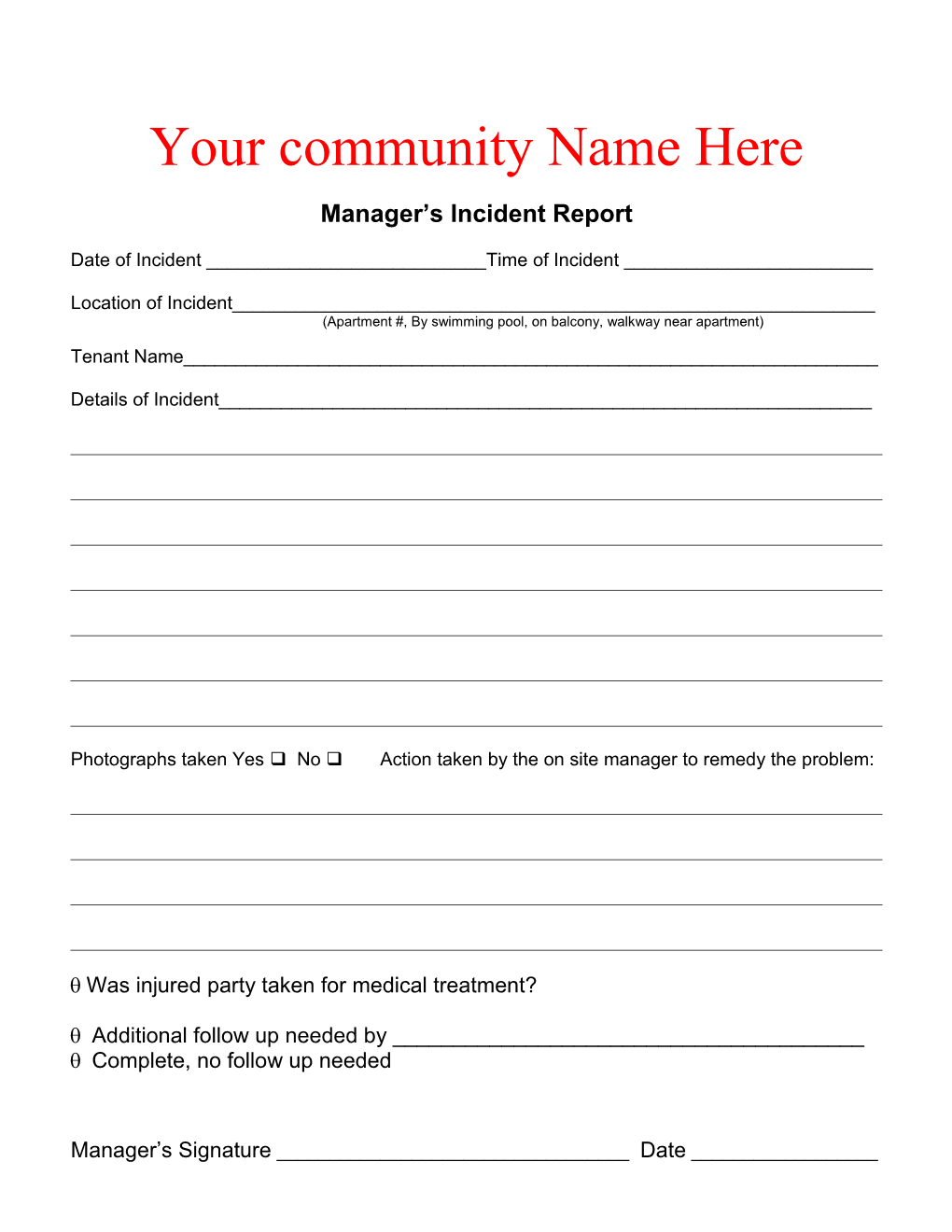 Your Community Name Here