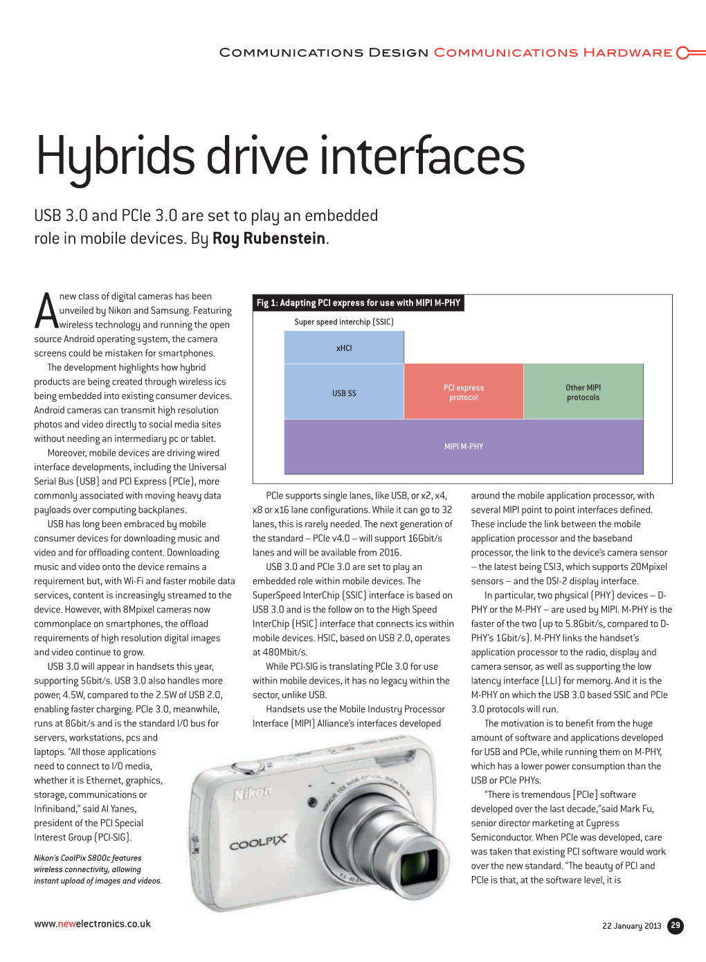 Hybrids Drive Interfaces USB 3.0 and Pcie 3.0 Are Set to Play an Embedded Role in Mobile Devices