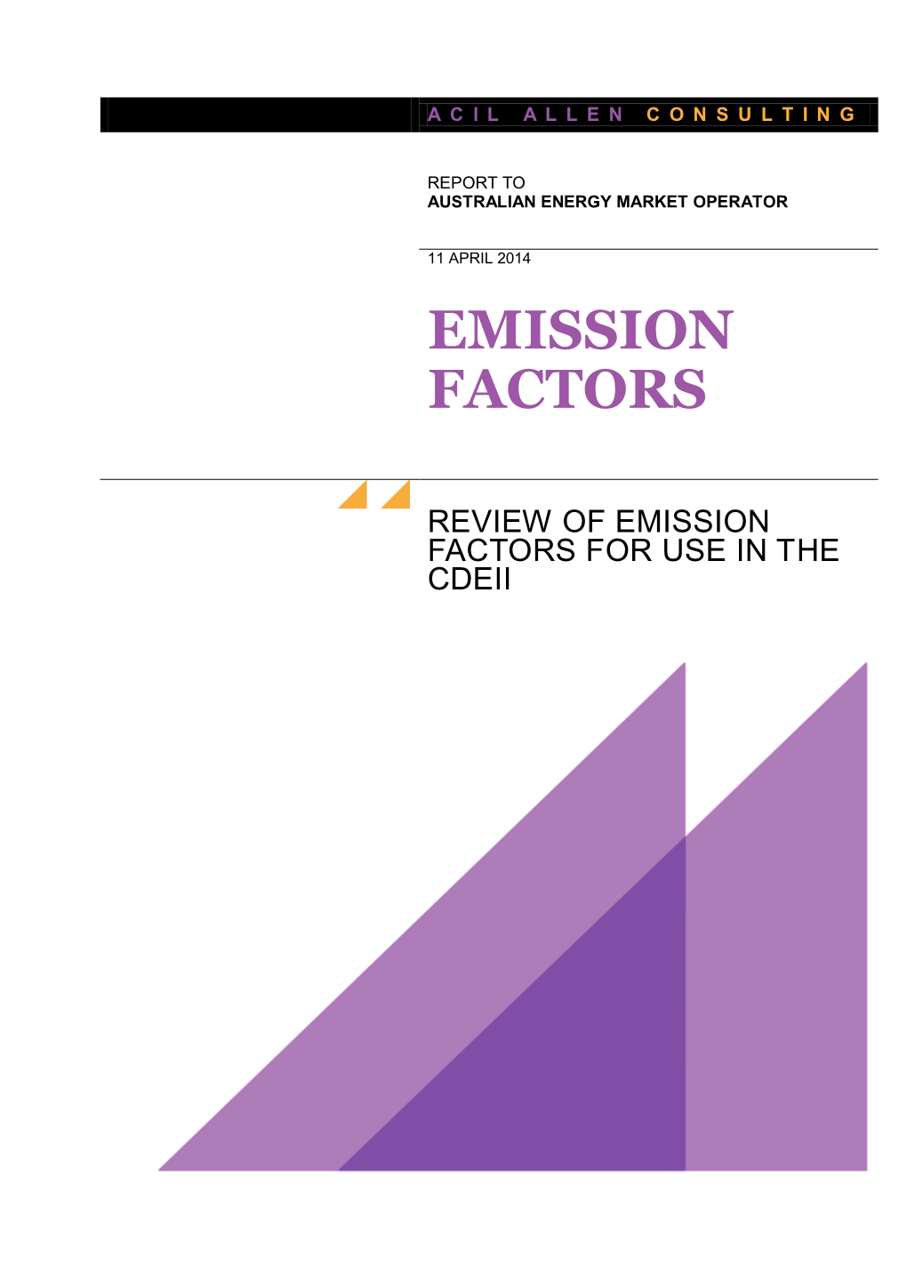 Emission Factors