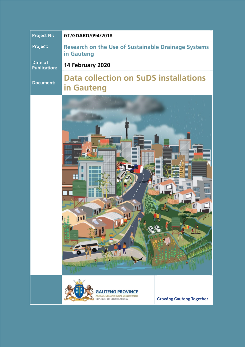 Data Collection on Suds Installations in Gauteng