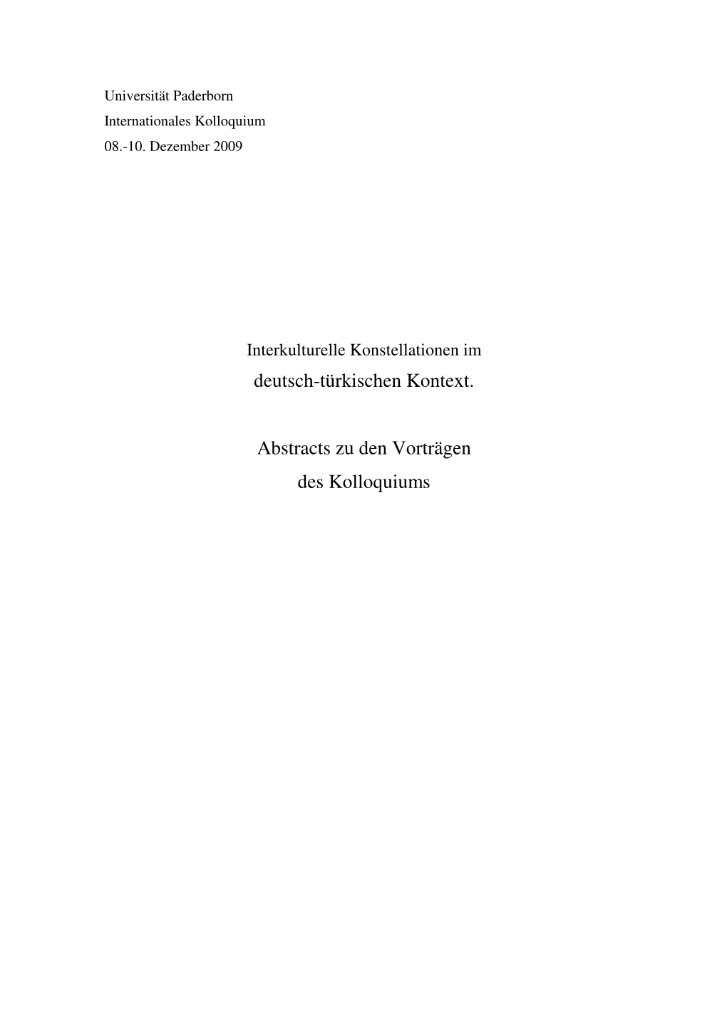 Alle Abstracts Graduiertenkolloquium