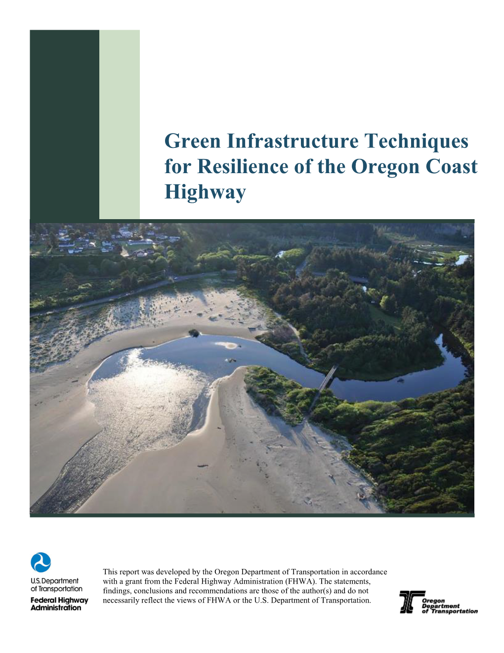 Green Infrastructure Techniques for Resilience of the Oregon Coast Highway