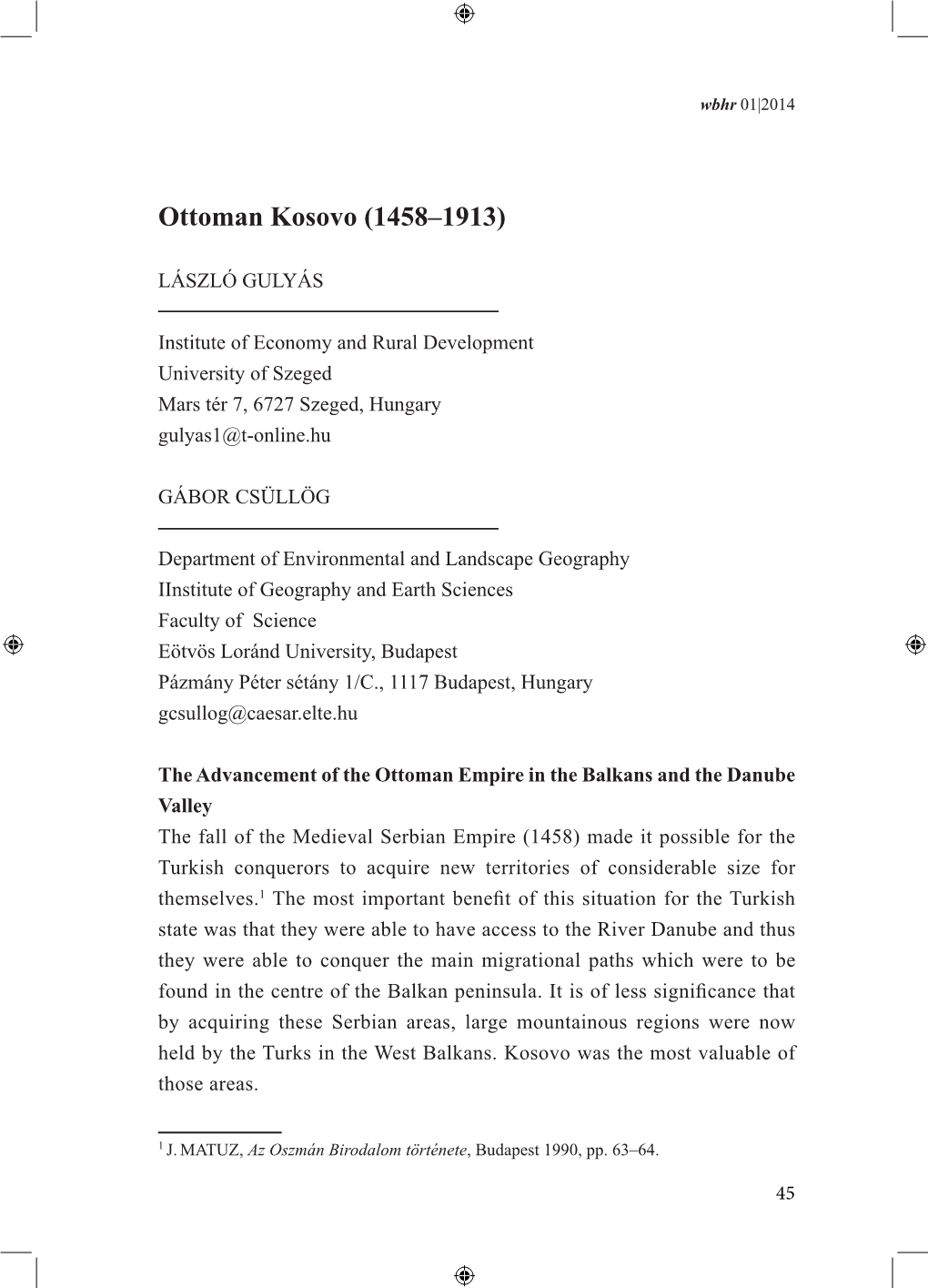 Ottoman Kosovo (1458–1913)