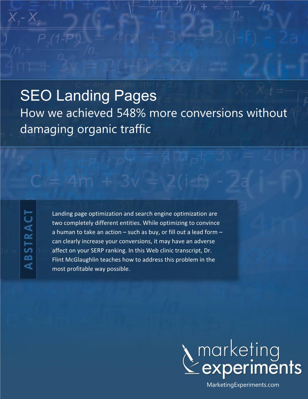 SEO Landing Pages How We Achieved 548% More Conversions Without Damaging Organic Traffic