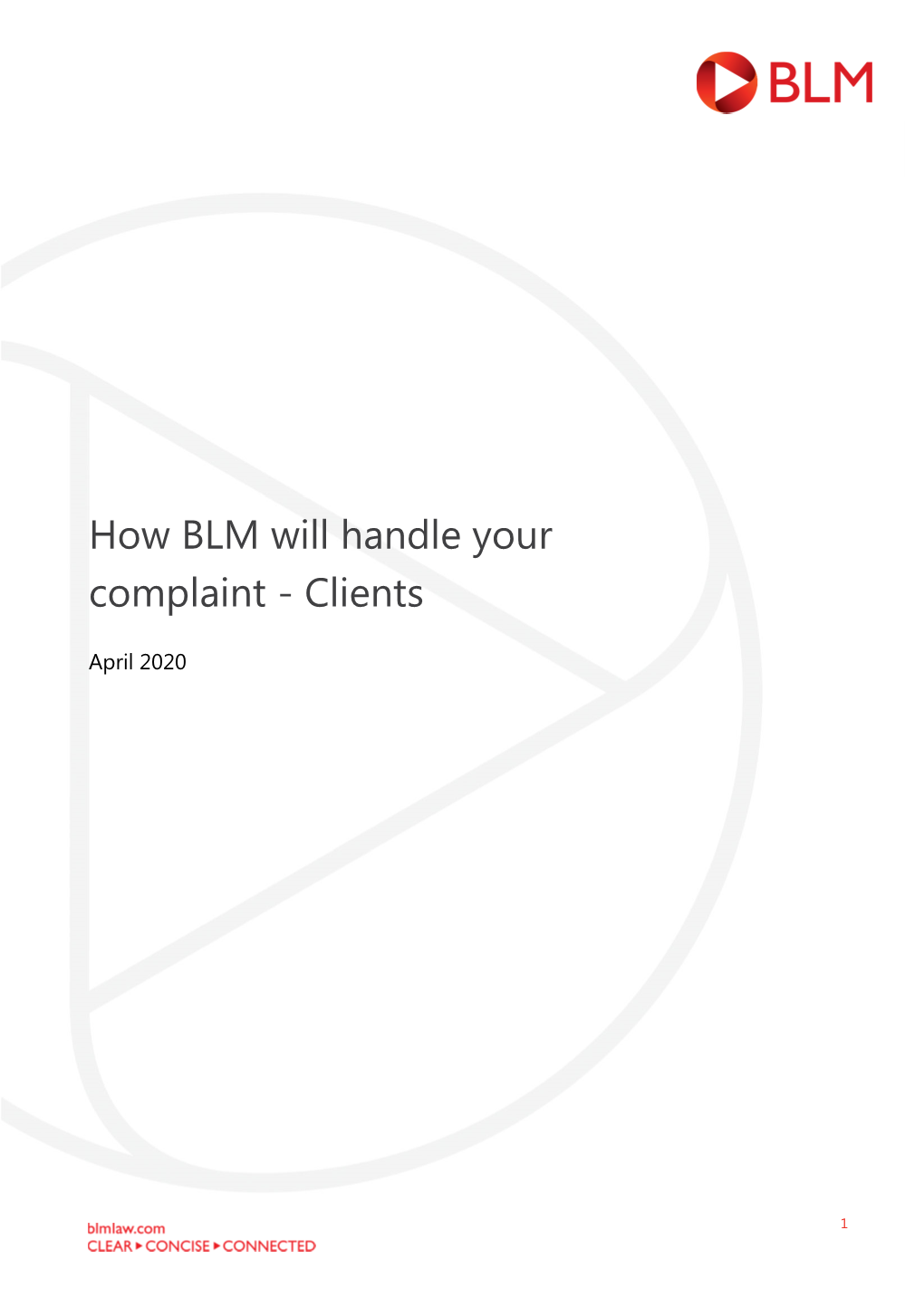 How BLM Will Handle Your Complaint - Clients