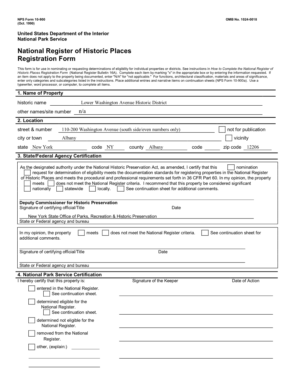 National Register of Historic Places Registration Form