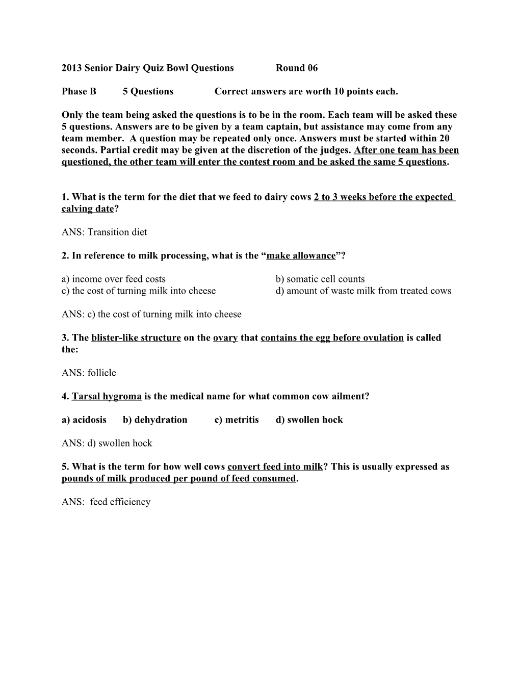 2005 Junior Dairy Quiz Bowl Questions s8