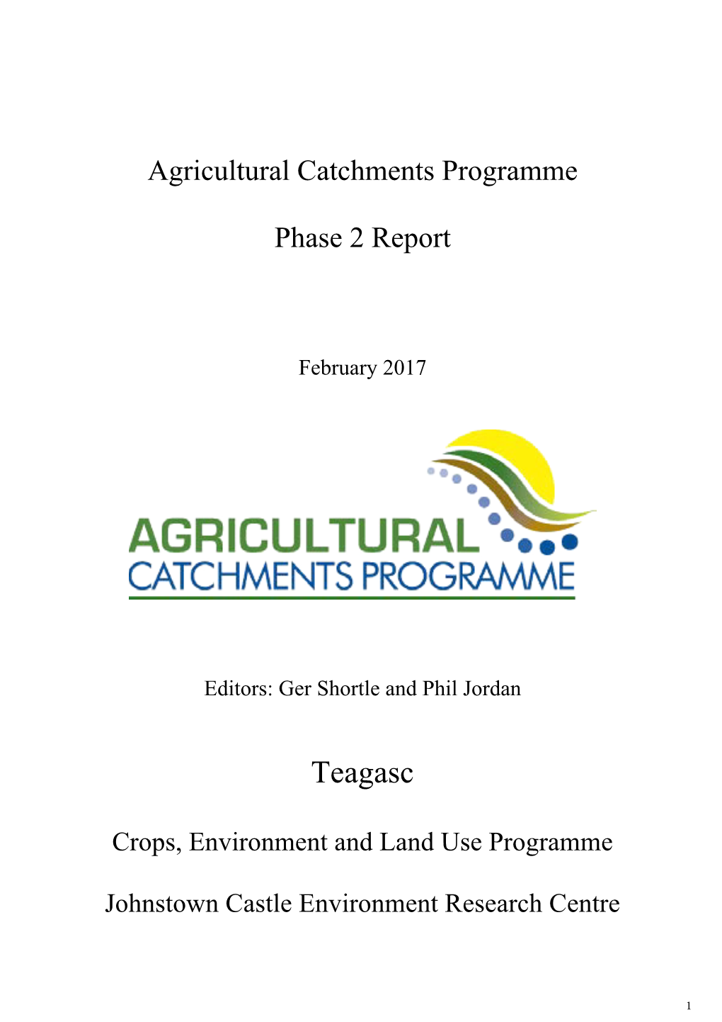 Agricultural Catchments Programme