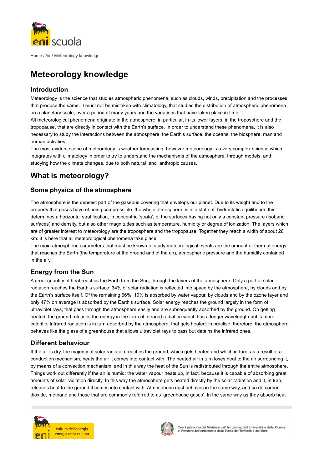 Download "Meteorology Knowledge" Pdf File