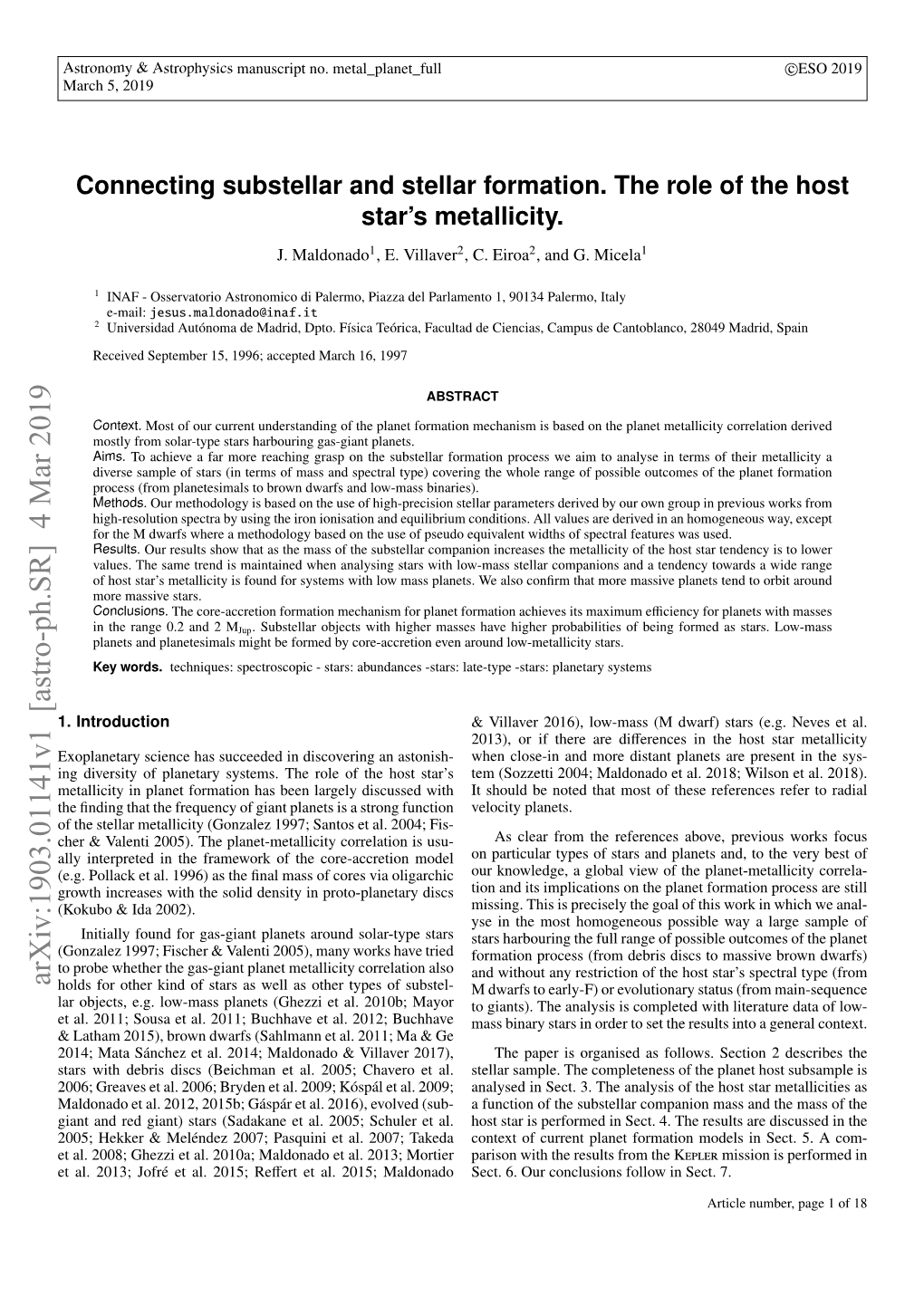 Connecting Substellar and Stellar Formation. the Role of the Host Star's