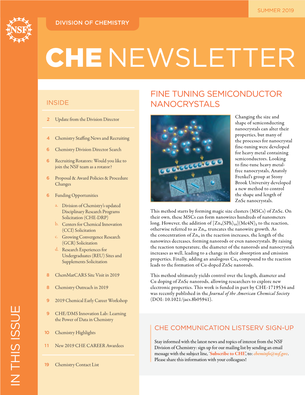 (CHE) Newsletter