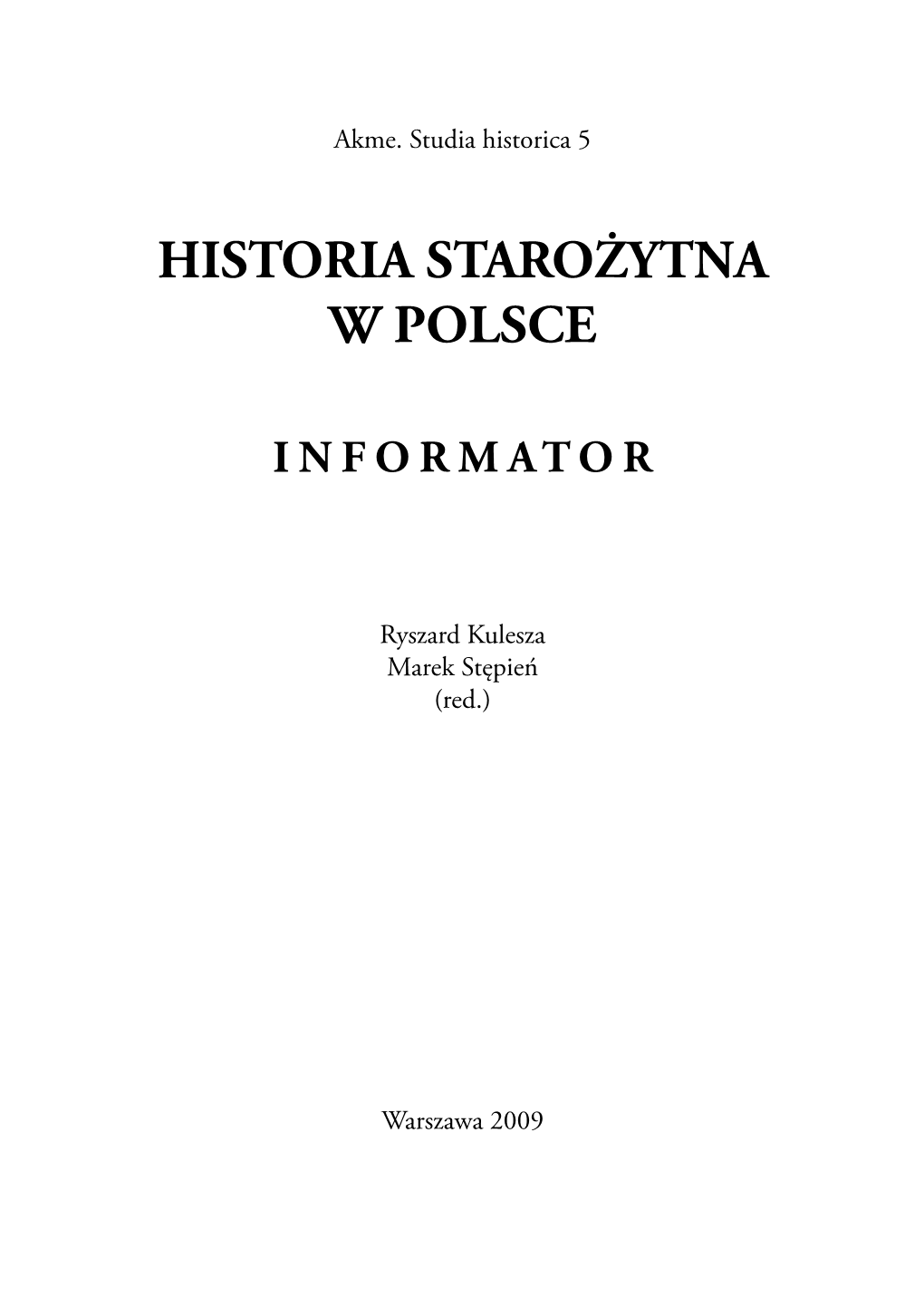 Historia Starożytna W Polsce