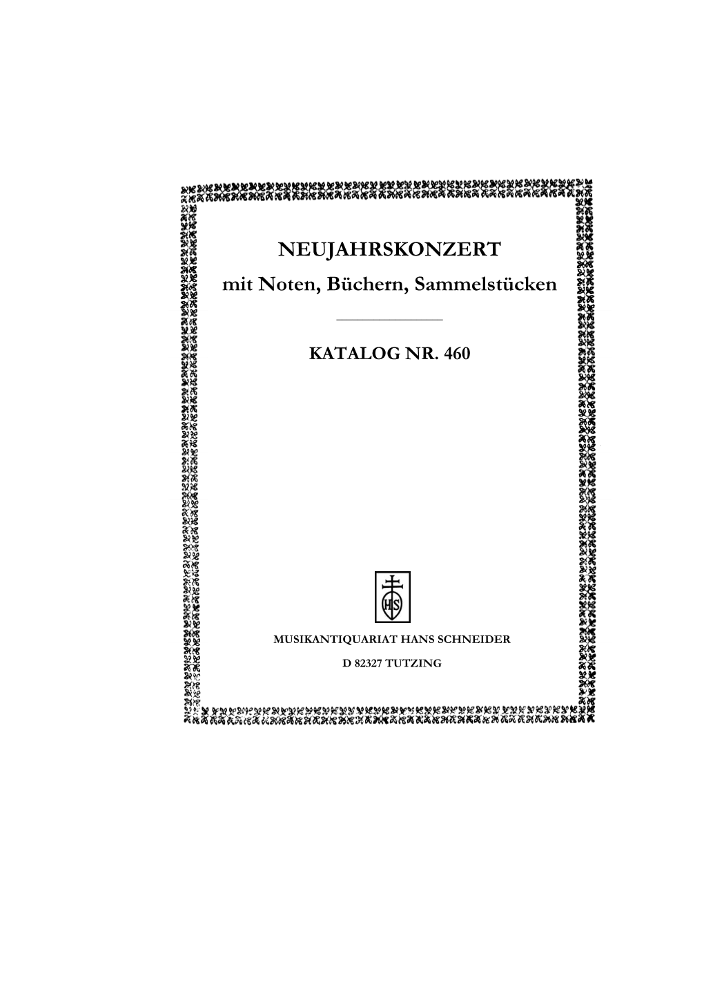 NEUJAHRSKONZERT Mit Noten, Büchern, Sammelstücken