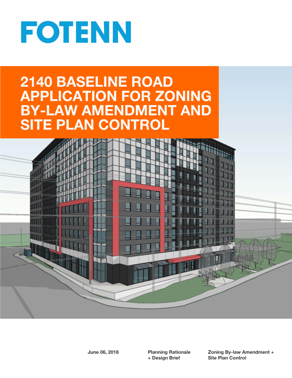 2140 Baseline Road Application for Zoning By-Law Amendment and Site Plan Control