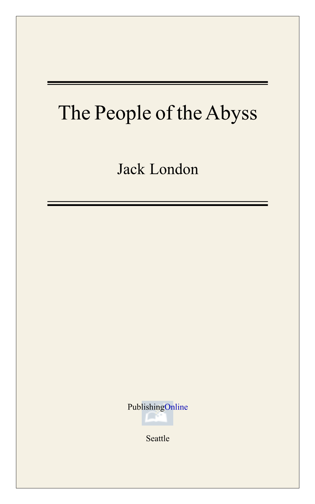 People of the Abyss Jack London