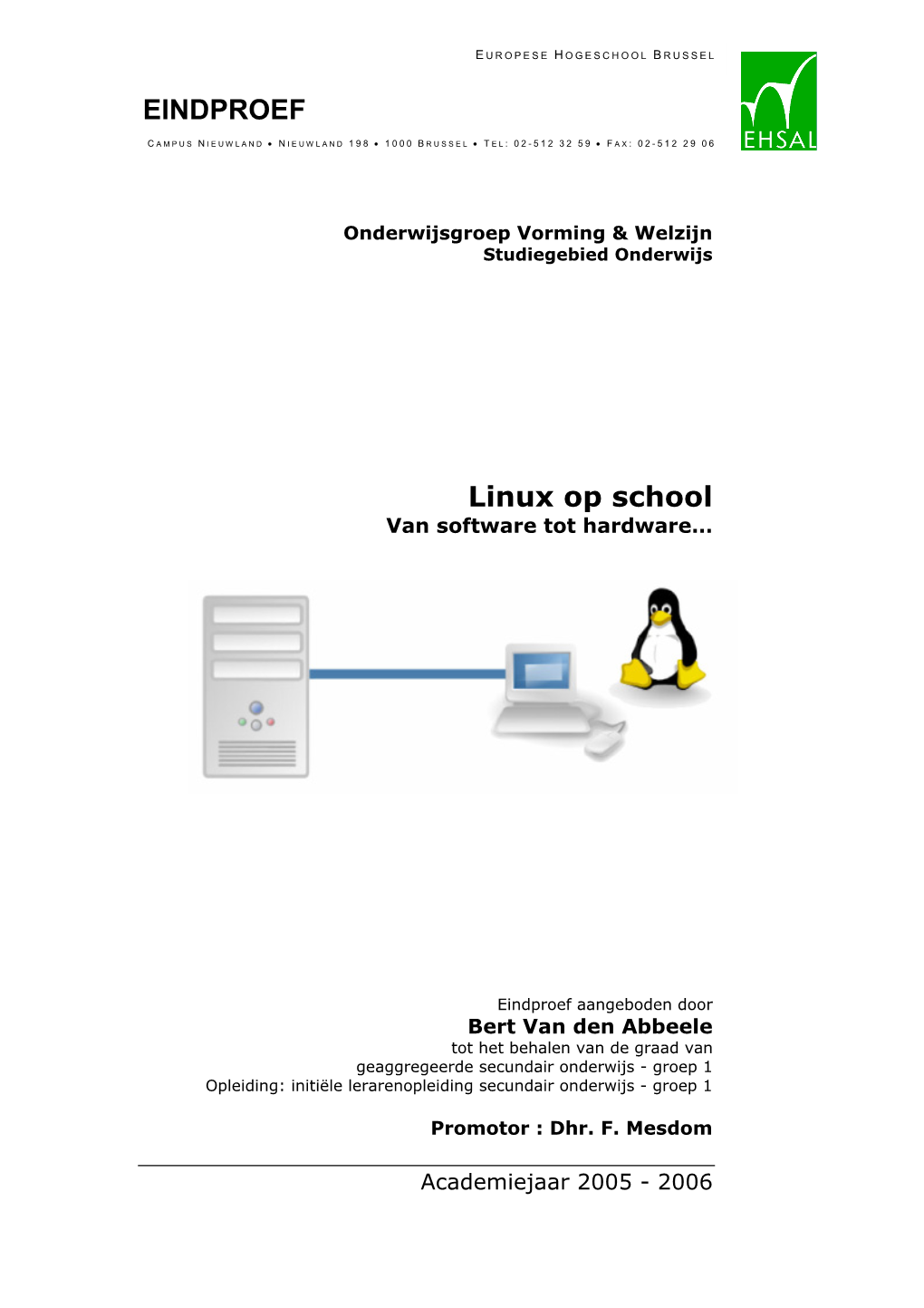 EINDPROEF Linux Op School