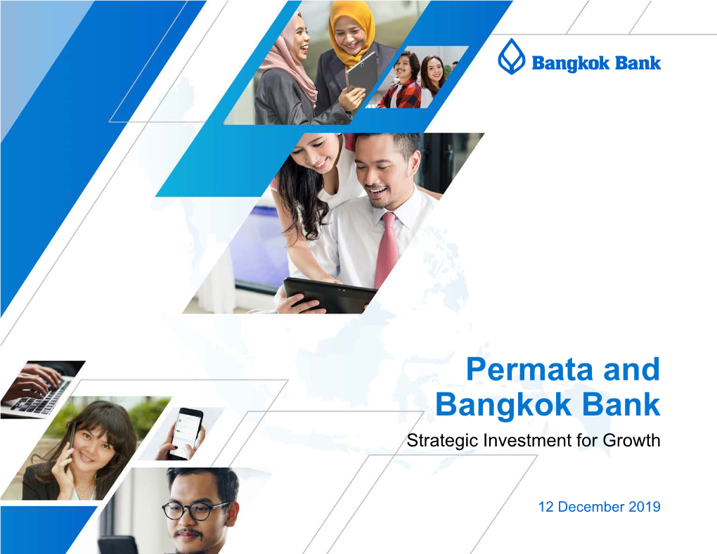 Permata and Bangkok Bank Strategic Investment for Growth