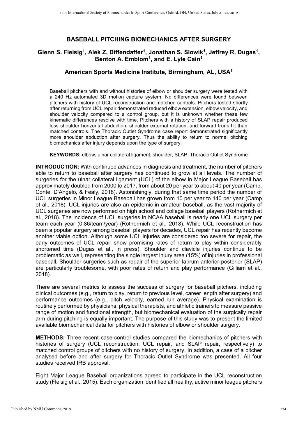 Baseball Pitching Biomechanics After Surgery