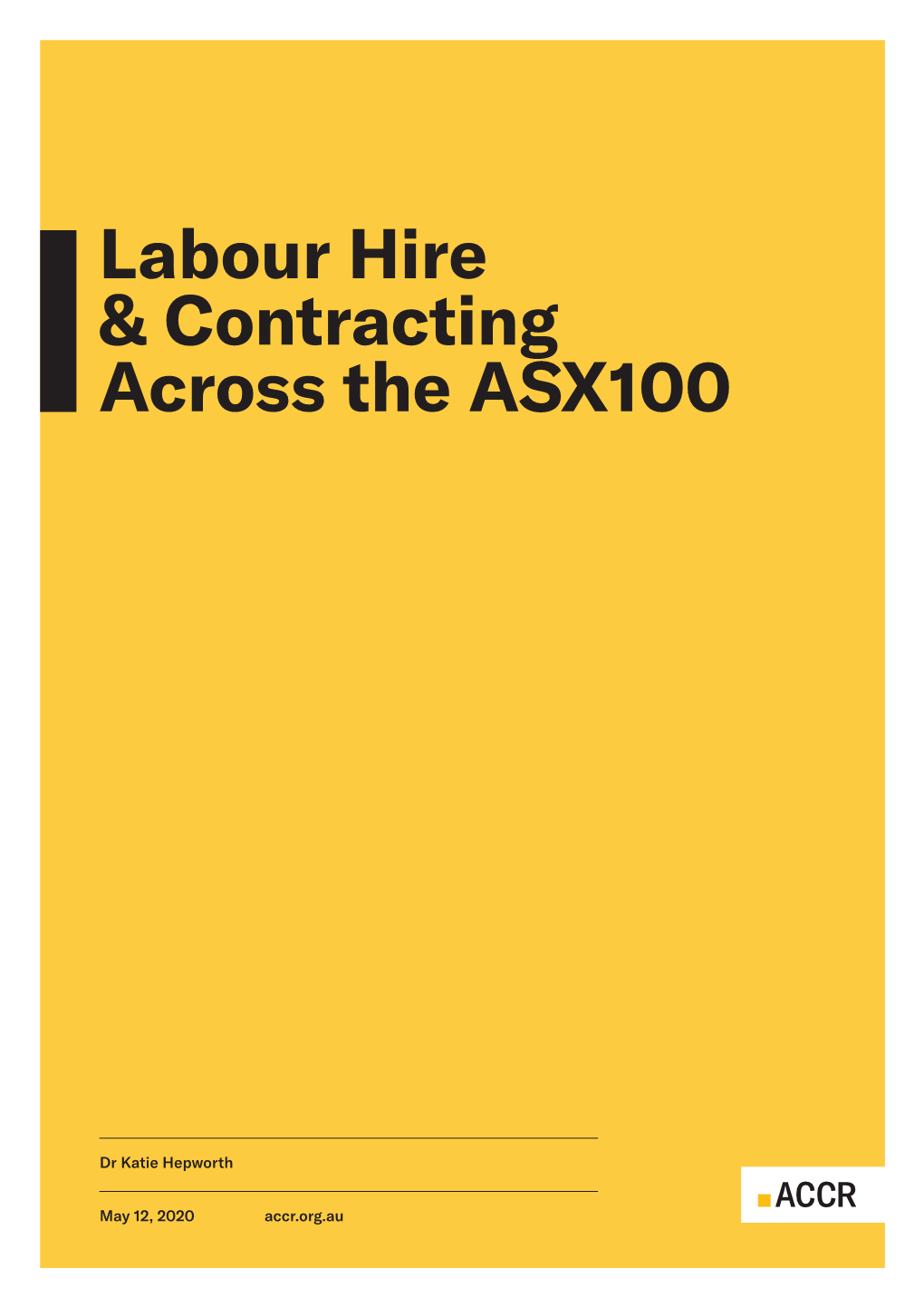 Labour Hire & Contracting Across the ASX100