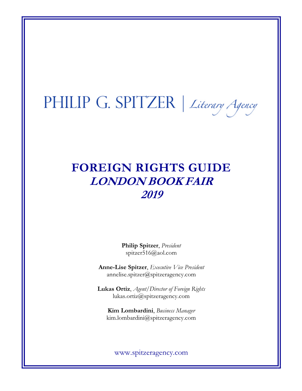 Spitzerrightsguide LBF 2019