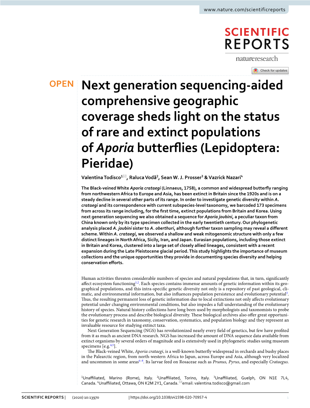 Next Generation Sequencing-Aided Comprehensive Geographic
