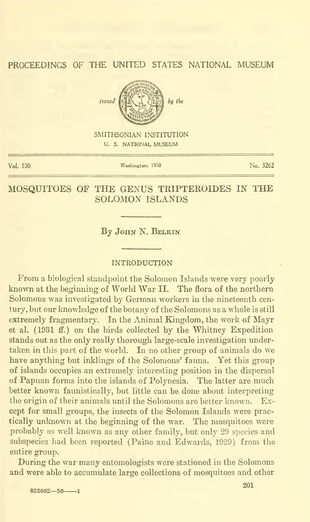 Proceedings of the United States National Museum