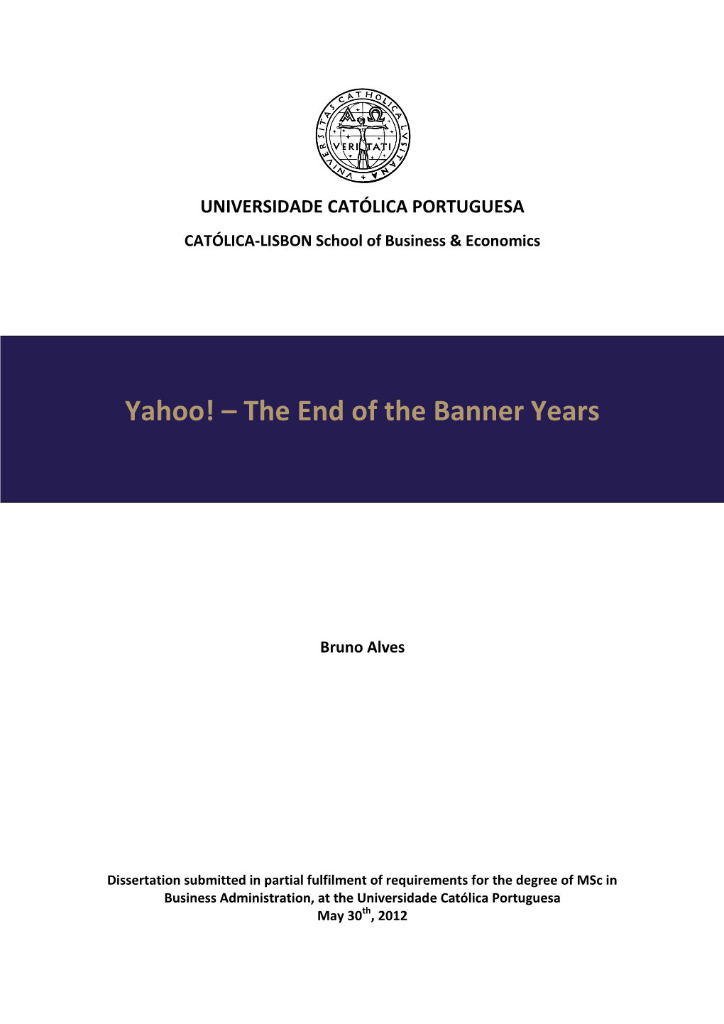 Yahoo! – the End of the Banner Years