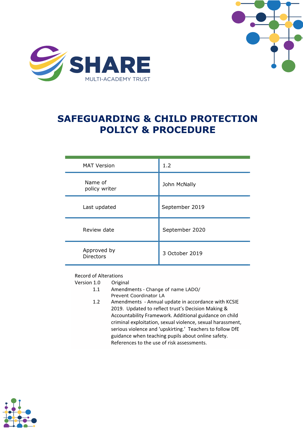 Safeguarding & Child Protection Policy
